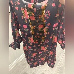 Pakistani /indian  Floral Button-Down shirt and trouser